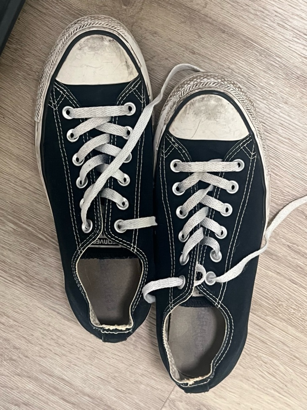 Black Low-Top Converse Sneakers